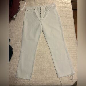 Frank & Eileen White Cotton Jeans